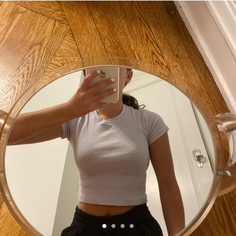 Brandy Melville Blue Baby Tee